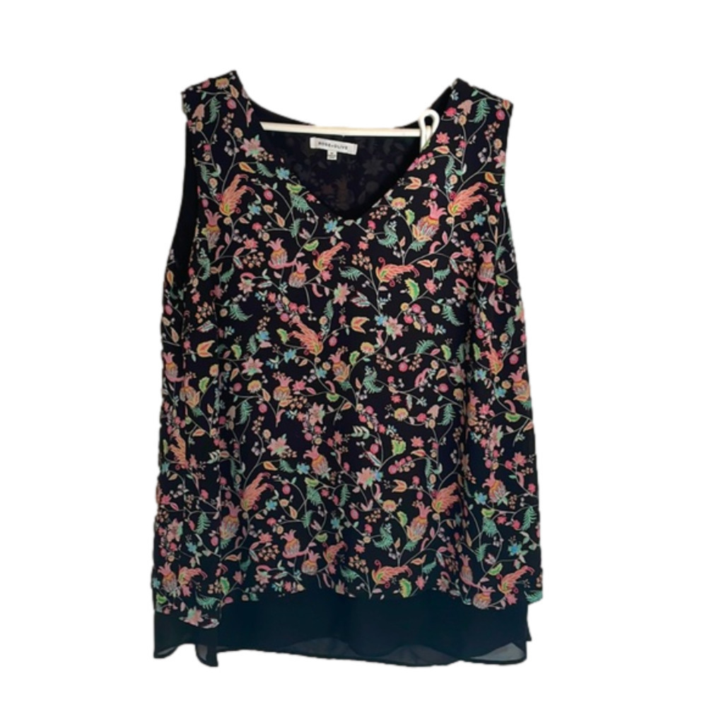 ROSE and Olive Swing sleeveless blouse